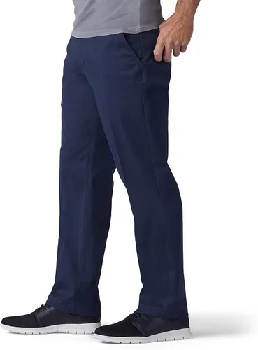 Vista 2 de Lee Extreme Motion Pantalón regular recto sin pliegues al frente para hombre