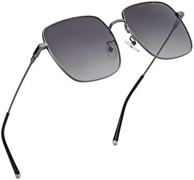 Vista 2 de KKP oversized polarized classic aviator sunglasses for women and men retro square classic trend sunglasses UV400