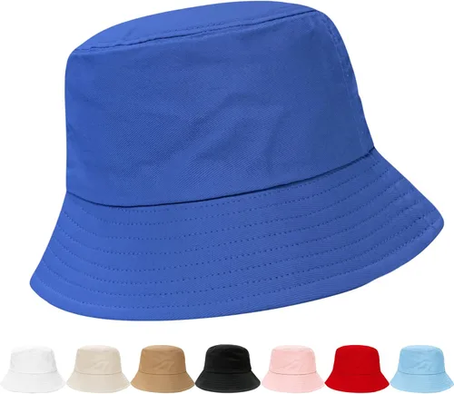 Vista 21 de NPQQUAN Bucket Hats for Men Woman Packable Foldable Sun Hats for Women Beige