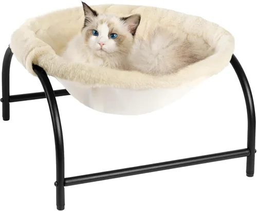 Vista 5 de JUNSPOW Cubierta de red de repuesto dedicada para cama de gato, transpirable, suave y duradera (negro)