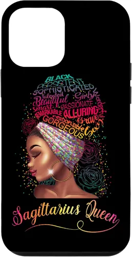 Vista 16 de iPhone 16 Sagittarius Queen Women November December Melanin Birthday Case