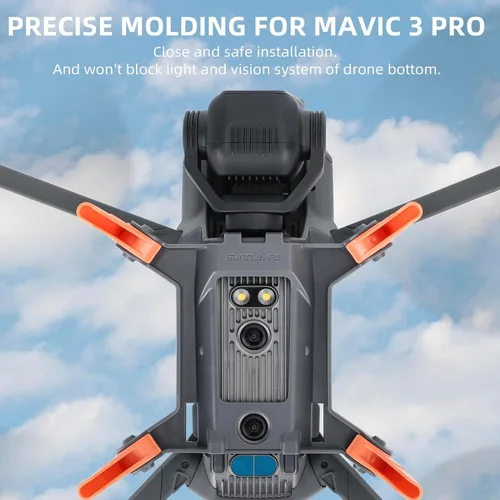 Vista 5 de Pierna de tren de aterrizaje para DJI Mavic 3 Pro RC Cámara Drone Accesorios Plegable Extensor Extensiones Soporte Gimbal Soporte (Gris)