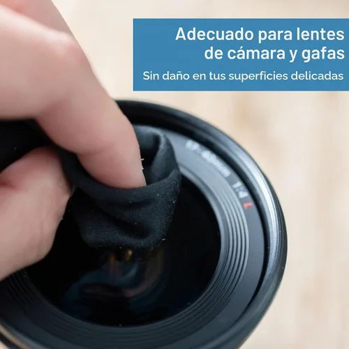 Vista 6 de Botella de spray limpiador de pantalla con paño de microfibra para dispositivos electrónicos (1.70 onzas), ideal para portátiles, computadoras