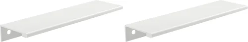 Vista 43 de Richelieu Hardware BP98982510 Lincoln Collection 1 pulgada (25 mm) de centro a centro Manija de tirador de borde de gabinete y cajón de aluminio