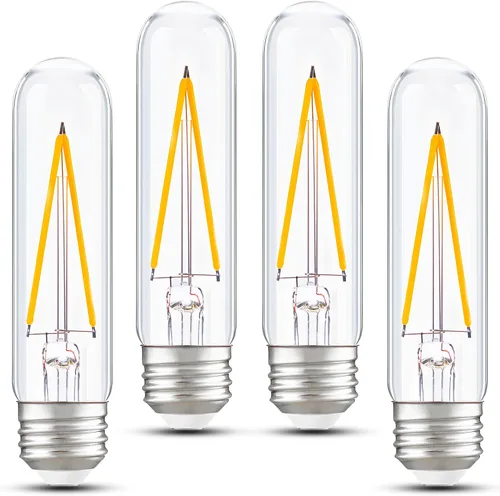 Vista 11 de Bombilla LED regulable E26 T30 T10 bombilla de tubo largo de 4W (equivalente a 40W), bombillas tubulares tipo T para vitrina, piano, candelabro