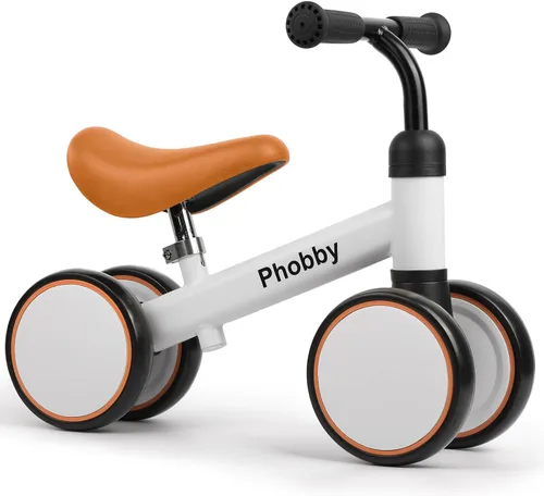 Vista 8 de Phobby Baby Balance Bike Ride Toy para 1 2 años de edad, asiento ajustable