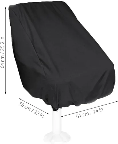 Vista 2 de Toddmomy Funda de asiento de capitán, fundas de asiento de barco, funda de silla plegable, fundas resistentes, cubierta de asiento de yate, funda