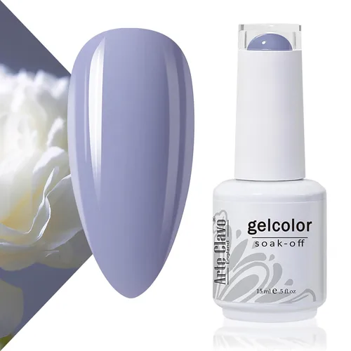 Vista 52 de Arte Clavo Pearlescent Nude Gel Nail Polish 15ml - HEMA Free Soak off UV LED Nail Gel for Manicure, DIY Nail Art, Home Salon Use 11029