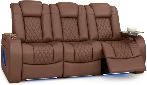 Vista 86 de Seatcraft Asientos de cine en casa Virtuoso LT Tawny Single reclinable Leonado