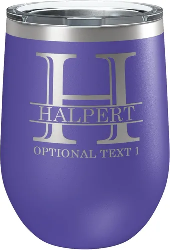 Vista 16 de Vaso de vino personalizado de 12 onzas (17 colores) de acero inoxidable recubierto de polvo con tapa, grabado personalizado, regalo personalizado