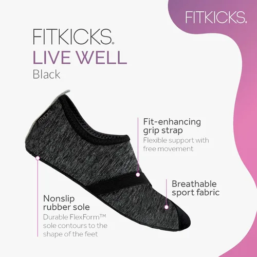 Vista 2 de FITKICKS Zapatos de agua deportivos plegables para mujer, estilo de vida activo, minimalistas, descalzos, para yoga