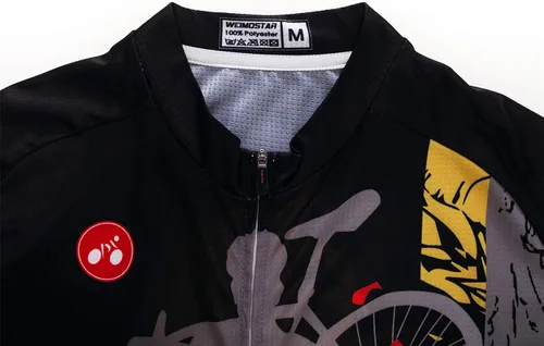 Vista 4 de Ciclismo Jerseys Hombres,Mountain Bike Jersey Verano manga corta transpirable Bicicletas Tops Riding Bike Camisas de secado rápido, 1cf0161