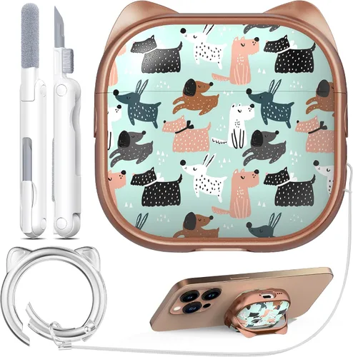 Vista 40 de RFUNGUANGO AirPods Pro Funda Transparente TPU Suave Transparente Blanco