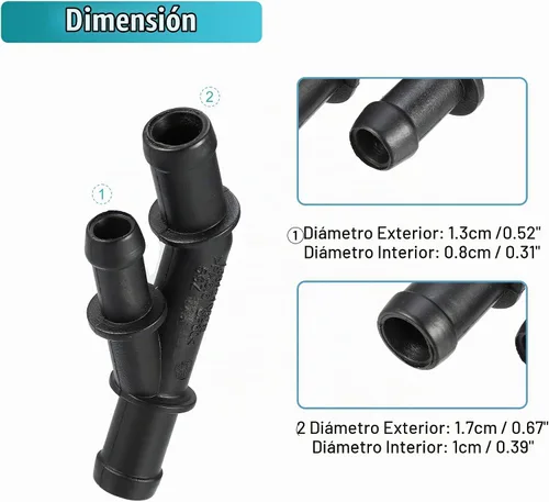 Vista 6 de X AUTOHAUX - Conector de manguera de refrigerante de motor para Volkswagen