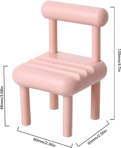 Vista 2 de Soporte para teléfono celular para silla de bricolaje, soporte para teléfono celular de color caramelo, soporte de teléfono de mesa