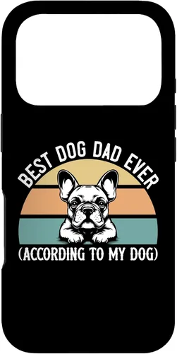 Vista 30 de French Bulldog Lover Best Dog Dad Ever Funny Pet Parent Gift Case for iPhone 17