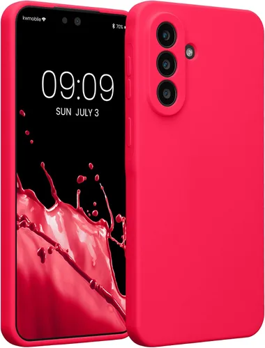 Vista 44 de kwmobile Funda compatible con Samsung Galaxy A13 4G - Funda delgada de silicona TPU - Acabado suave al tacto - Amarillo radiante