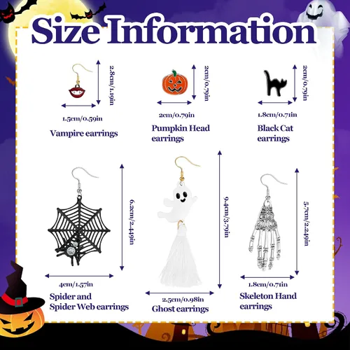 Vista 3 de POXTEX Cute Fun Earrings Weird Earrings Aesthetic Earrings, Hypoallergenic Small Stud Dangle Earrings for Women Teen Girls
