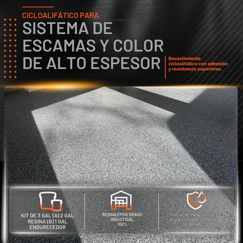 Vista 2 de Everflow MPC - Kit de revestimiento de resina epoxi transparente, 3 galones