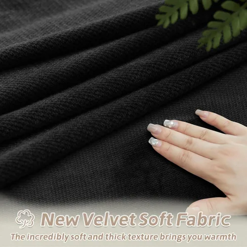 Vista 186 de Arfntevss Fundas de sofá seccional reclinable de terciopelo, Funda de sofá seccional de esquina para sofá reclinable, Funda elástica suave