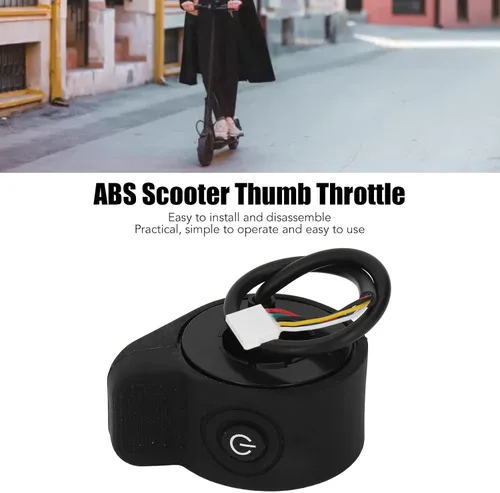 Vista 2 de SYH&AQYE Acelerador de pulgar para scooter eléctrico, acelerador de dedo de control de velocidad de alta sensibilidad, accesorios de acelerador