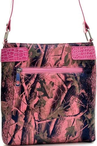 Vista 4 de Bolso de mensajero de camuflaje occidental con cartera a juego