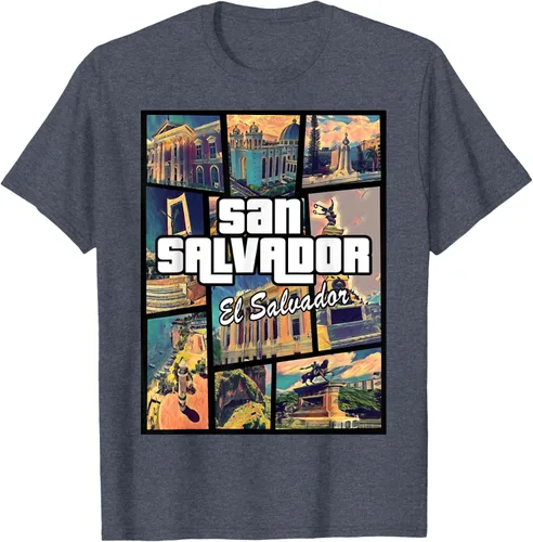 Vista 78 de Camiseta Orgullosa de San Salvador Capital El Salvador