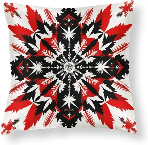 Vista 15 de Fundas de almohada cuadradas de satén rústico de dibujos animados con cremallera de 16 x 16 pulgadas, fundas de almohada para sofá, muebles