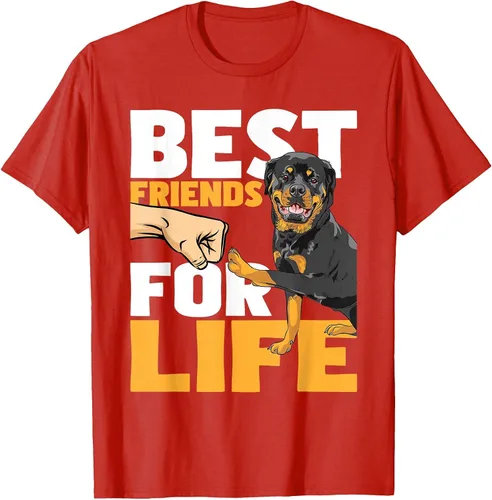 Vista 35 de Best Friends for Life - Rottweiler Animal Dog Lover Breeder T-Shirt