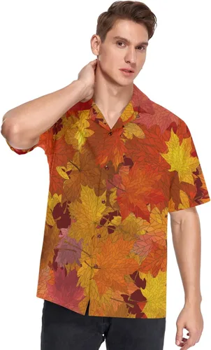 Vista 4 de Camisas hawaianas de manga corta para hombre, con botones, estilo tropical, para la playa