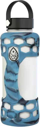 Vista 10 de Protector de funda de silicona para maletero con asa, compatible con Hydro Flask de 40 onzas, 32 onzas, 24 onzas, 21 onzas, parachoques protector