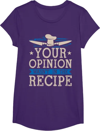 Vista 13 de Cooking Your Opinion Wasnot In The Recipe Chef Cook Baker - Camiseta, Negro, S