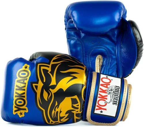 Vista 12 de YOKKAO Guantes de boxeo Muay Thai transpirables de diseño Guantes de entrenamiento y combate de cuero premium para hombres y mujeres Guantes