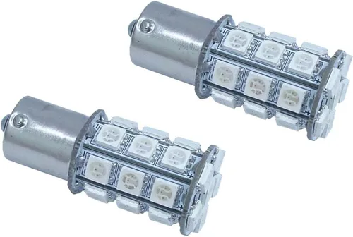 Vista 9 de PA 2 bombillas LED azules 13SMD 1156 para señal de giro, marcador lateral