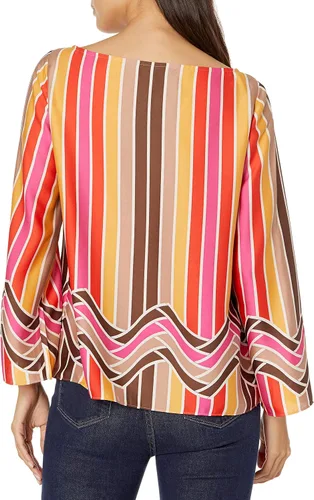 Vista 2 de Trina Turk Camiseta de cuello barco para mujer