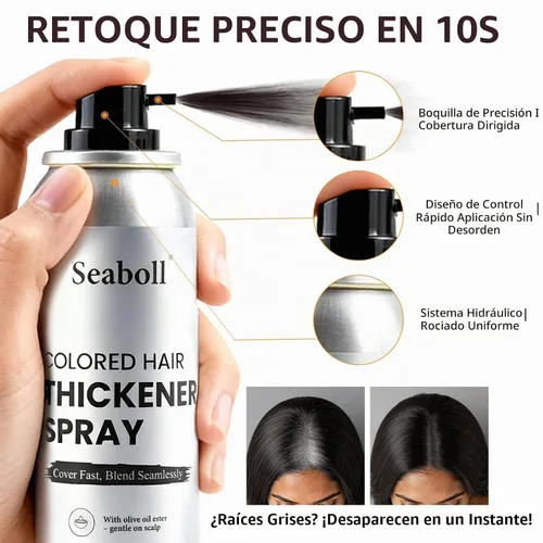 Vista 2 de Root Touch Up - Spray de color para el cabello, 4 onzas, para mujeres y hombres, marrón oscuro