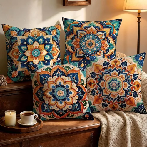 Vista 18 de OBSEDE - Fundas para cojín de mármol negro y dorado abstracto, 18 × 18 pulgadas, juego de 4, fundas para cojines de sofá, cama, salón, decoración