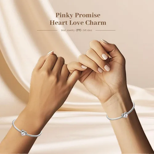 Vista 3 de Annmors Silver Charms for Bracelets S925 Love Heart Mom Birthday Dangle for Women Bracelet & Necklace Pendant