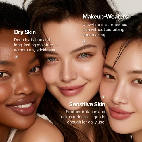Vista 5 de Triple Active Mist, suero coreano para el cuidado de la piel, tratamiento facial hidratante todo en uno para piel radiante y húmeda, cuidado diario