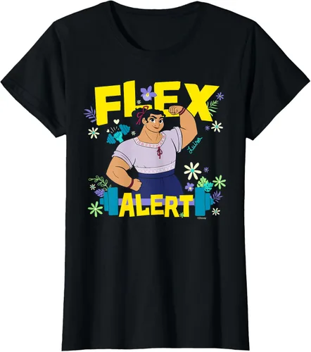Vista 41 de Disney Encanto Luisa Madrigal Flex Alert Camiseta, Negro