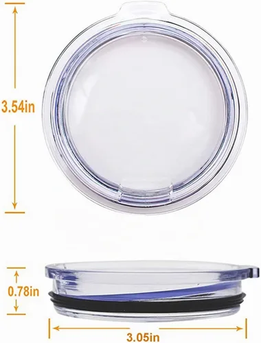 Vista 3 de Tapas de vaso de 20 onzas de repuesto, a prueba de derrames, resistentes a salpicaduras, tapas para vaso YETI Rambler, Old Style Rtic y más tazas