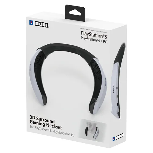 Vista 2 de HORI 3D Surround Gaming Neckset - Wired Wearable Speaker for PS5, PS4, PC - Playstation 5