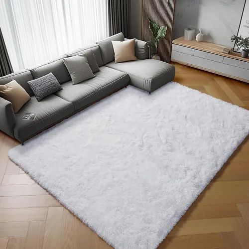 Vista 92 de ONASAR - Alfombra de pasillo negra de 2 x 6 pies, esponjosa, lavable, ultrasuave, afelpada, peluda, tapete para bebés, dormitorio de niños, armario