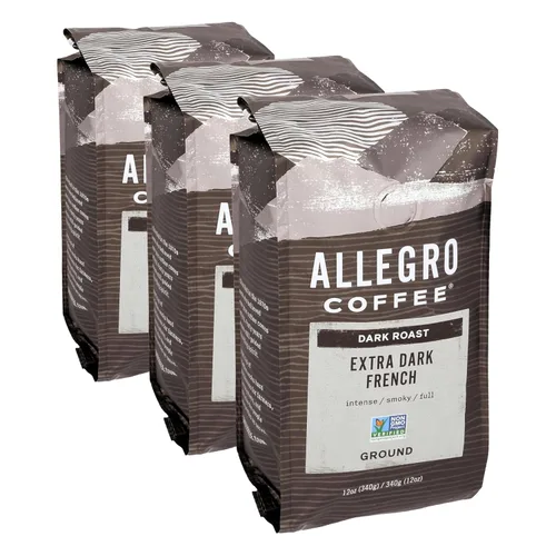 Vista 12 de Allegro Coffee Rainforest Blend Café molido, caramelo, 12 onzas