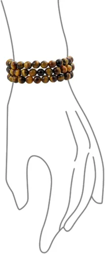 Vista 65 de Bling Jewelry Juego de 3 pulseras elásticas unisex apilables con cuentas redondas de 0.315 pulgadas para mujeres, adolescentes y hombres, multihebra