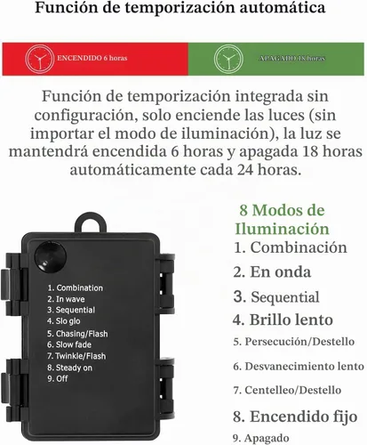 Vista 5 de Árbol de Navidad de 3 pies con base de reno, árbol de Navidad artificial esmerilado con 78 luces LED, caja de batería de 8 modos, decoraciones