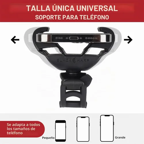 Vista 4 de Soporte de teléfono de silicona mejorado compatible con accesorios de bicicleta Peloton - Soporte para teléfono celular para bicicleta de ejercicio