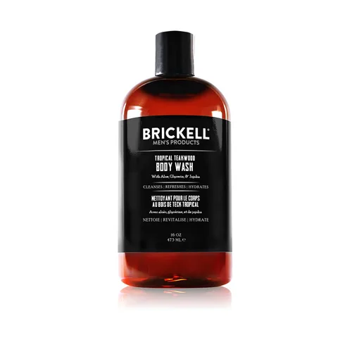 Vista 7 de Brickell Gel de ducha revitalizante para hombre, gel de ducha de limpieza profunda con aloe, jojoba y vitamina E, perfumado (lima limón, 16 onzas)