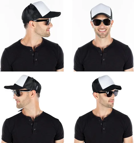 Vista 80 de Funky Junque Gorra de béisbol de béisbol en blanco para hombre y mujer