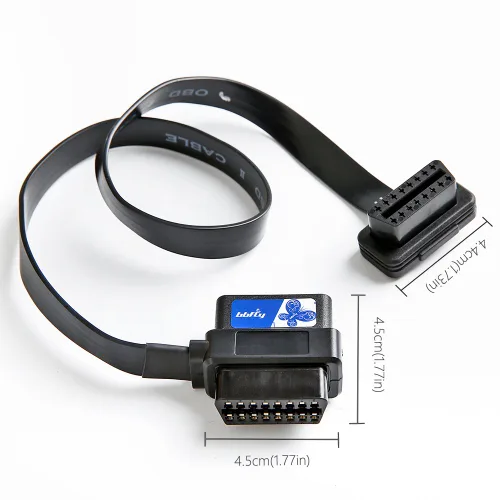 Vista 6 de bbfly-A9 OBD II OBD2 Adaptador de cable con extensión divisora de 16 pines, 1 macho y 2 hembras (2 pies/60CM)